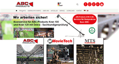 Desktop Screenshot of abc-products.de