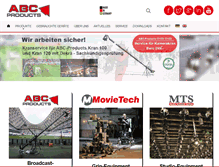 Tablet Screenshot of abc-products.de